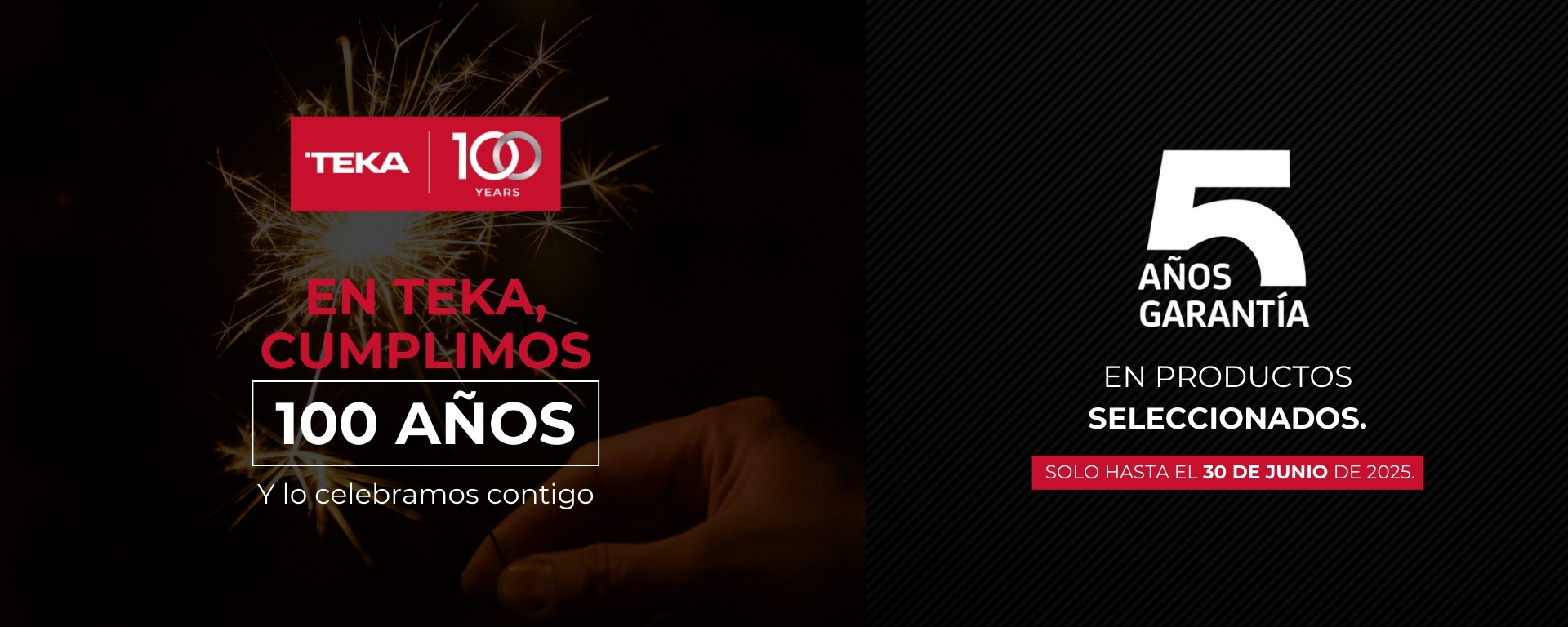 TEKA cumple 100 años y lo celebra con 5 años de garantía